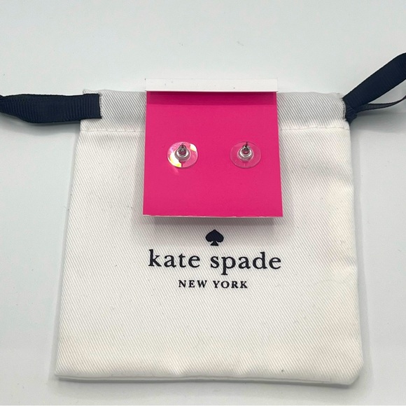 Kate Silver Bow & Pearl Earrings NWT - Picture 3 of 8